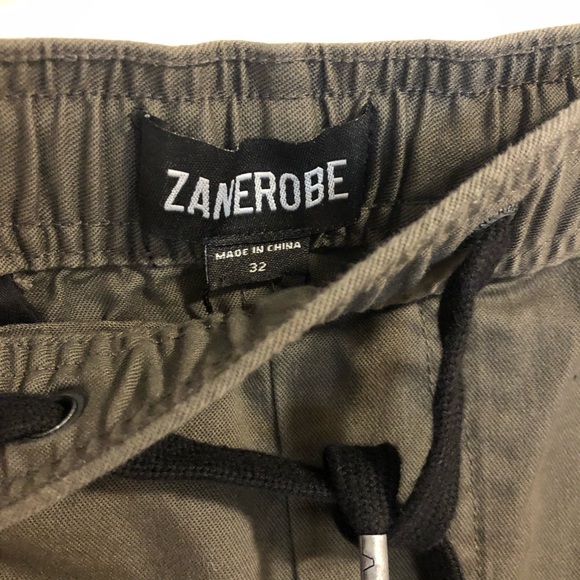 MEN’S NEW Zanerobe Size 32 Sureshot Cargo Shorts Black - Picture 4 of 7